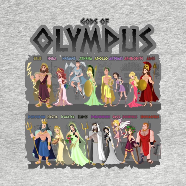 Gods of Olympus by JonasEmanuel